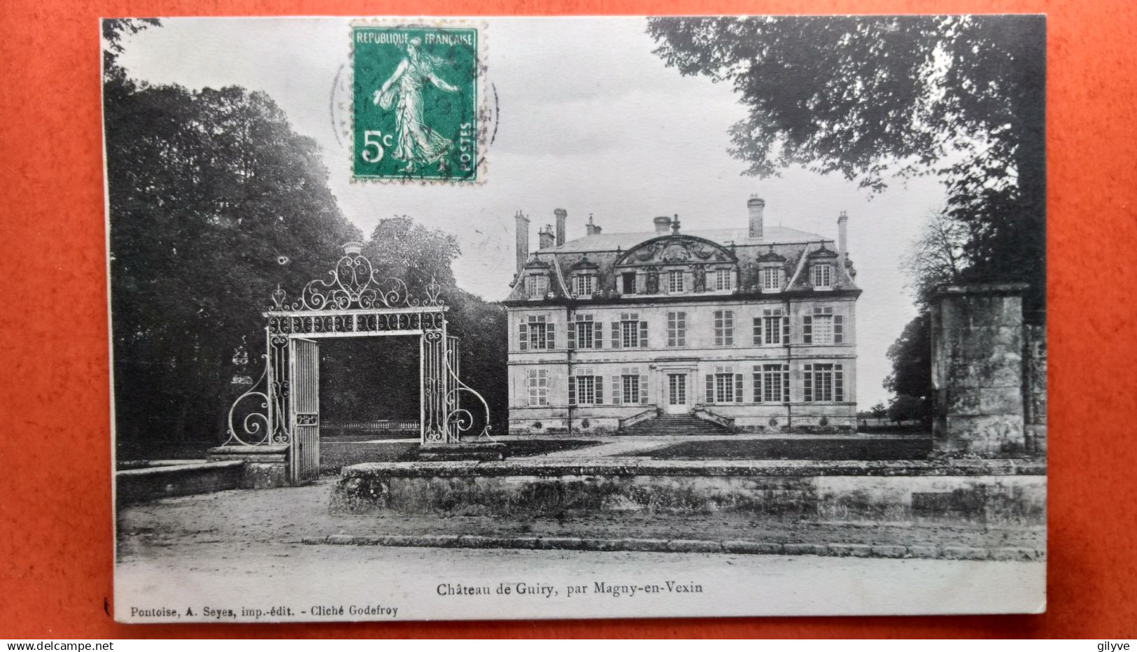CPA (95)   Château de Guiry, par Magny en Véxin.      (1A.n°674)
