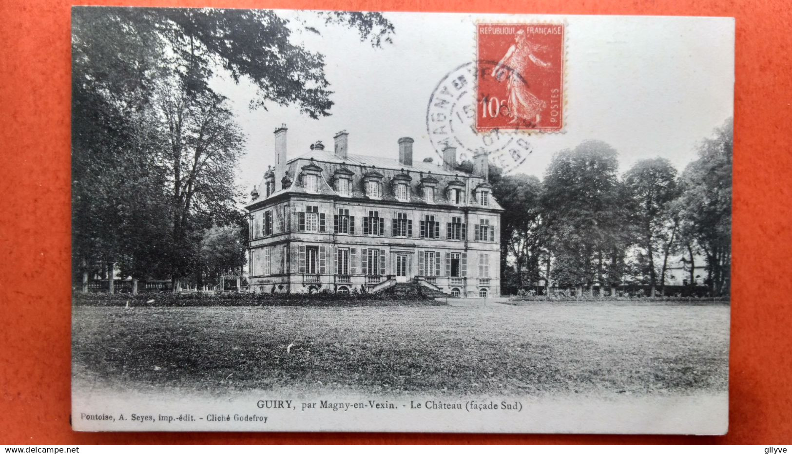CPA (95) GUIRY, par Magny en Vexin. Le Château.  (1A.n°797)