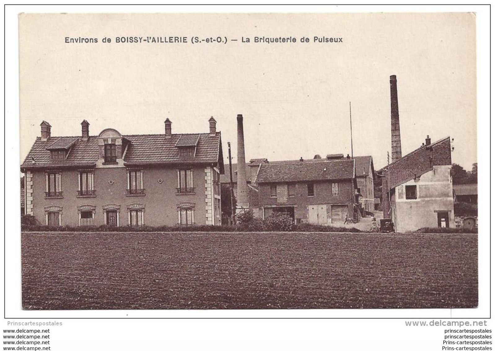 CPA 95 Puiseux la briqueterie environs de Boissy l'Aillerie