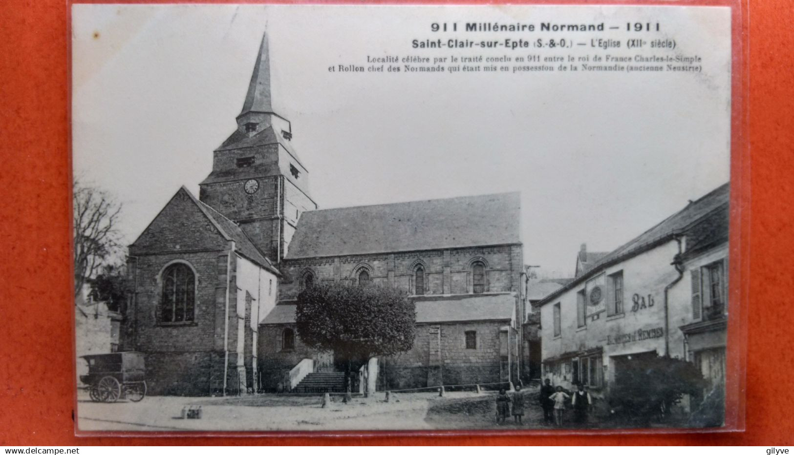 CPA (95)  SAINT CLAIR sur EPTE. L'église.     (1A.n°851)