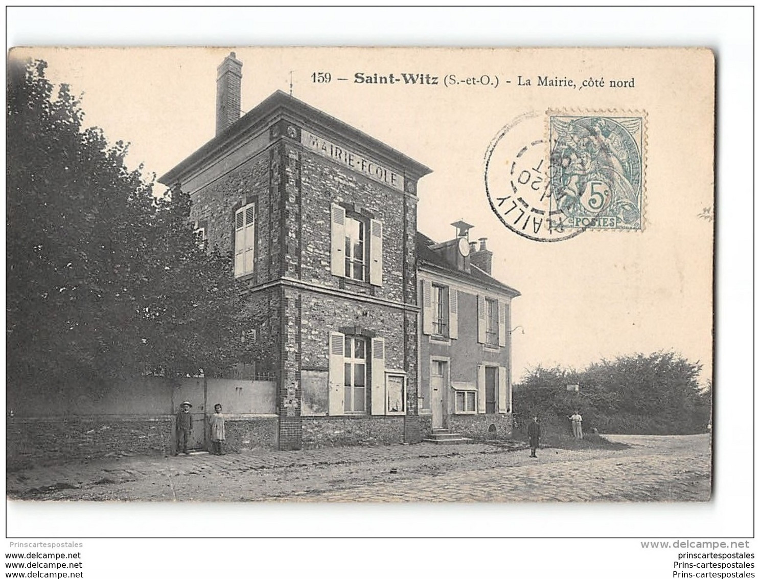 CPA 95 Saint Witz la mairie coté Nord