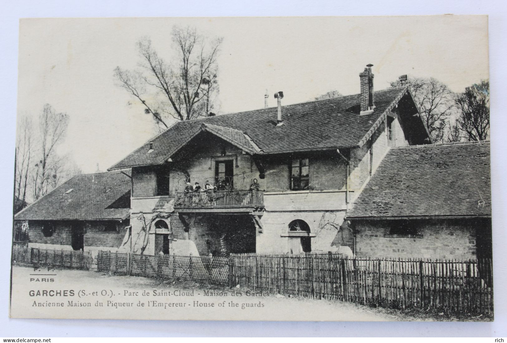 CPA [95] Val d'Oise > Garges les Gonesses - GARCHES - parc Saint Cloud - Maison des Gardes -