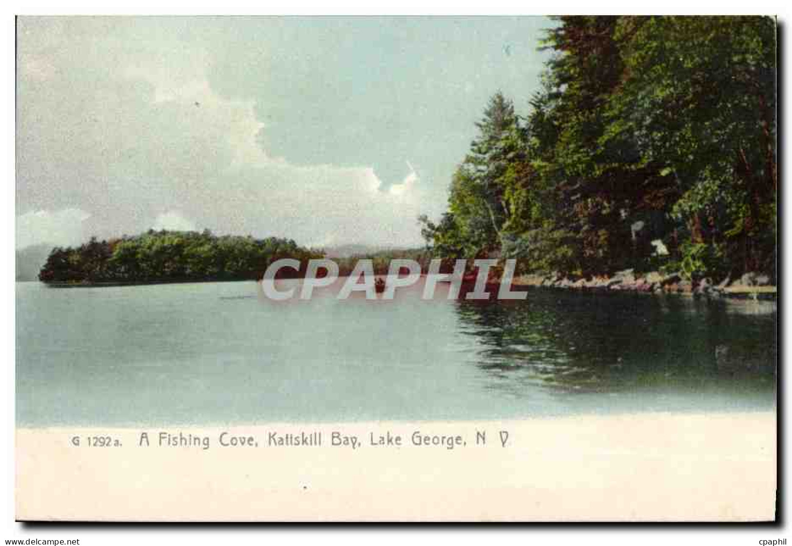 CPA A Fishing Cove Kattskill Bay Lake George