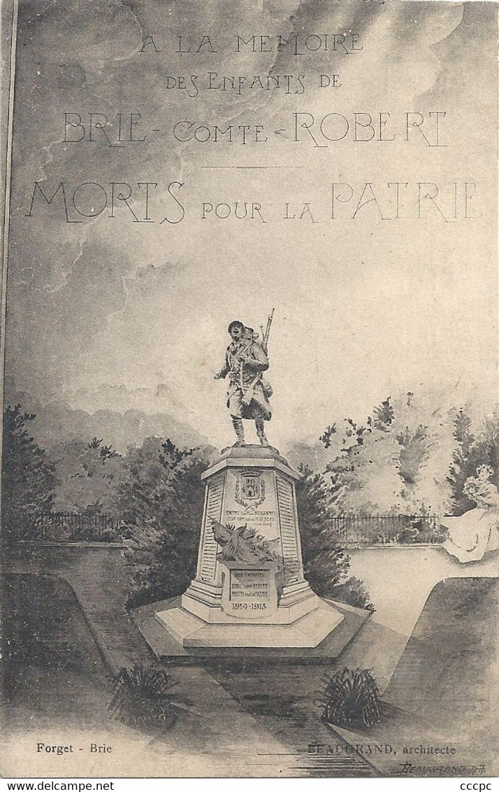 CPA A La mémoire des enfants de Brie-Comte-Robert Morts pour la Patrie