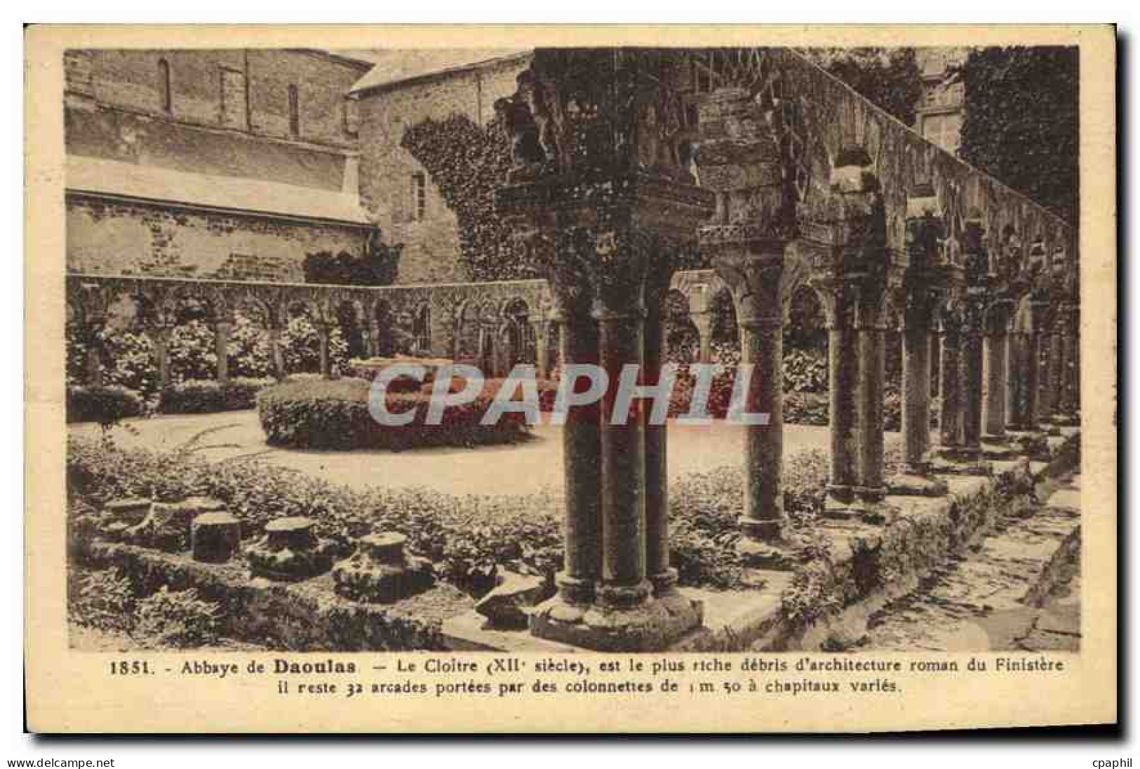 CPA Abbaya de Daoulas Le Cloitre
