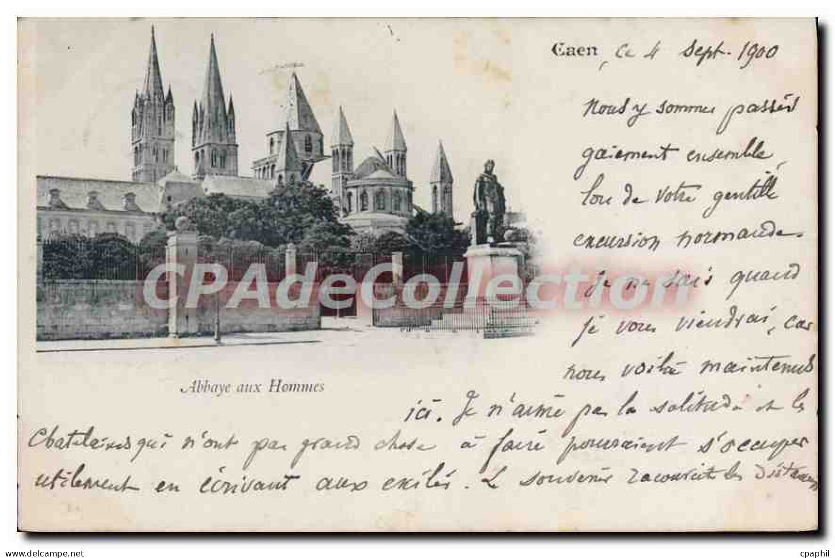 CPA Abbaye aux Hommes Caen