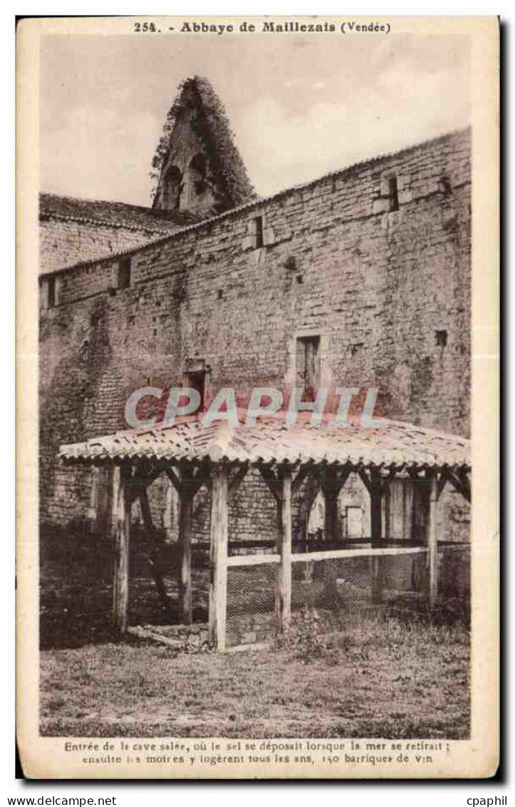 CPA Abbaye de Maillezais (Vendee) Entree de la cave salee ou le sel se deposait