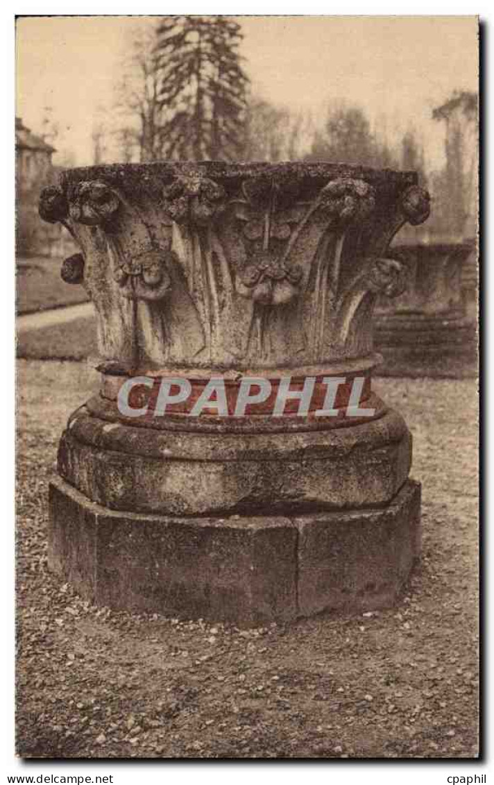 CPA Abbaye de Royaumont Asnieres sur Oise Chapiteau