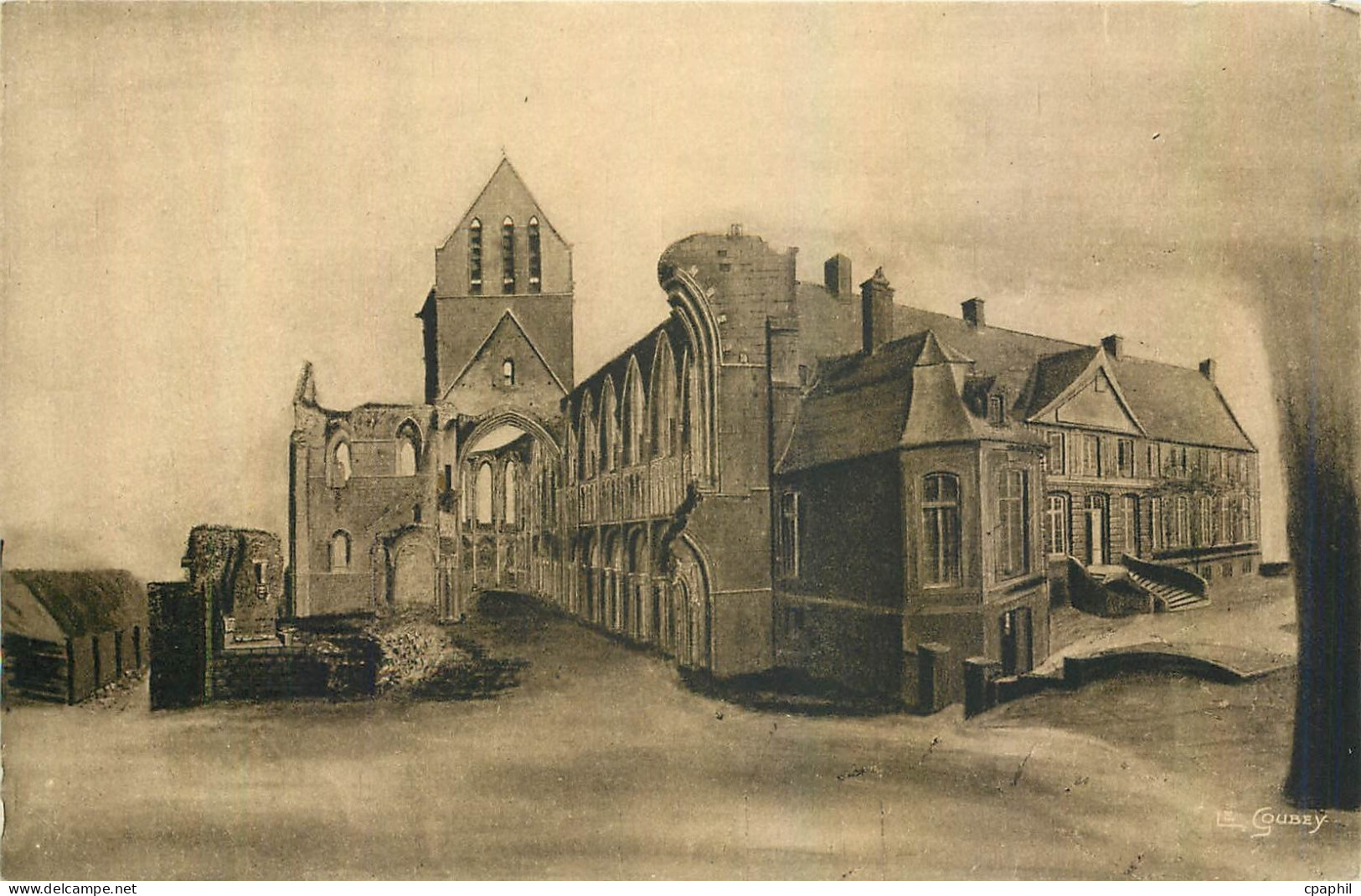 CPA Abbaye de Saint Sauveur le Vicomte Manche