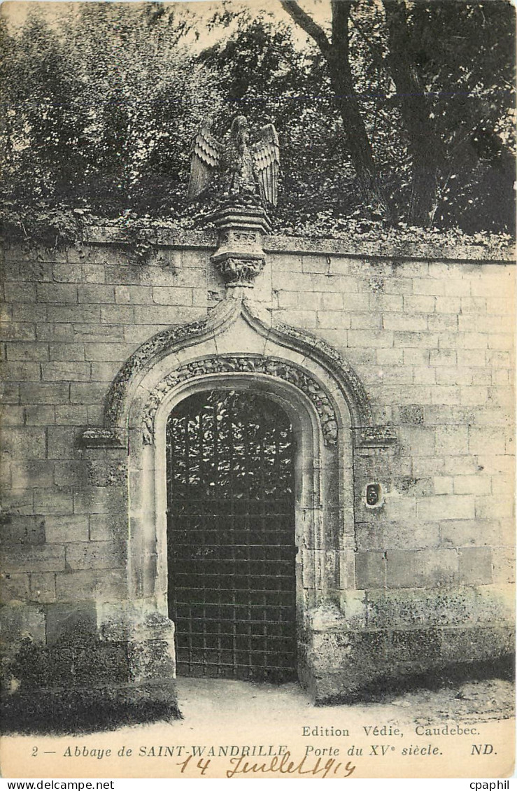 CPA Abbaye de Saint Wandrille Porte