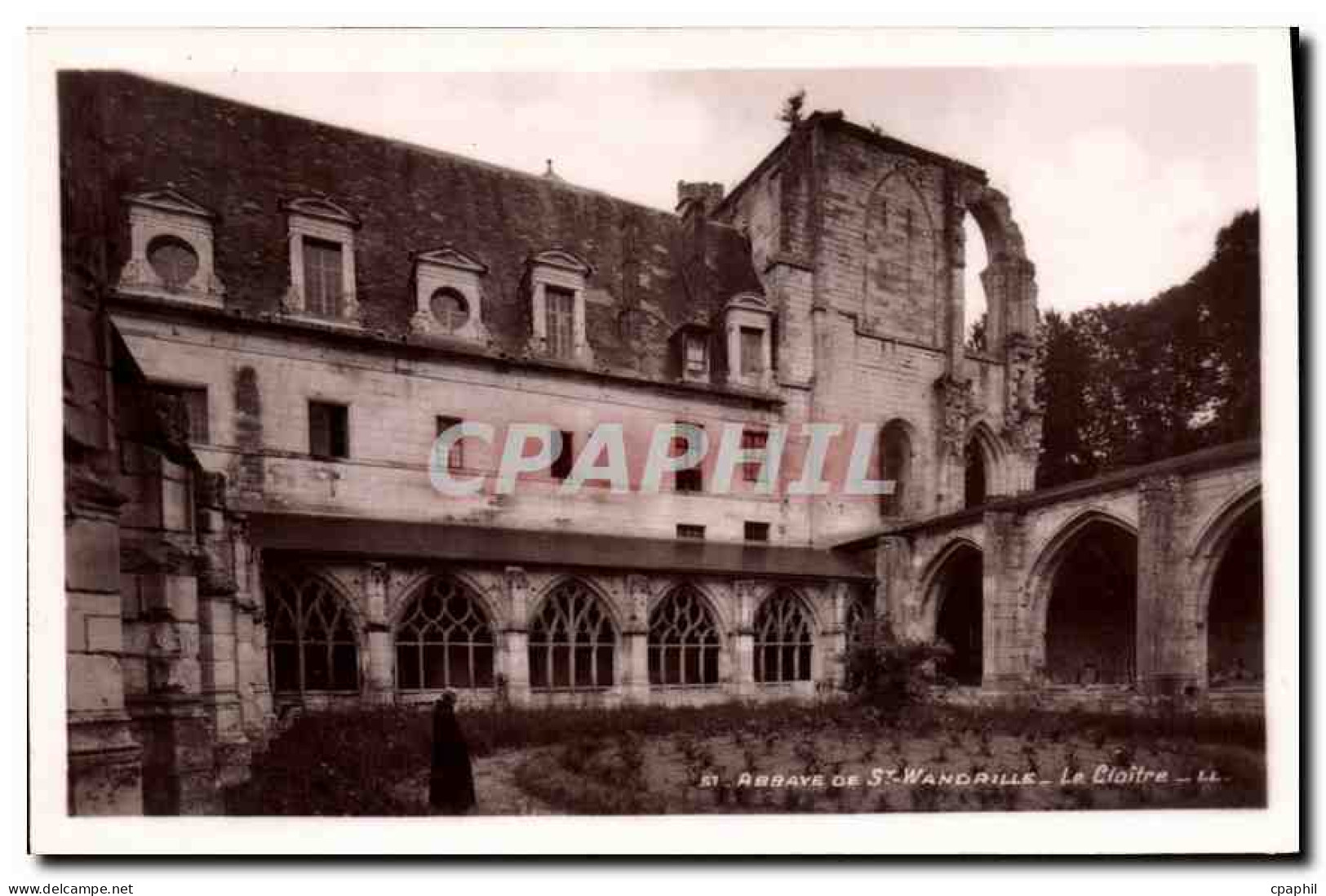 CPA Abbaye de St Wandrille Le Cloitre