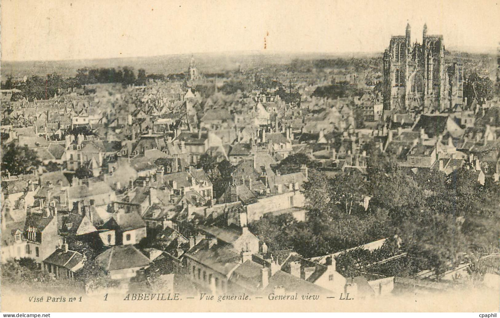CPA Abbeville Vue generale