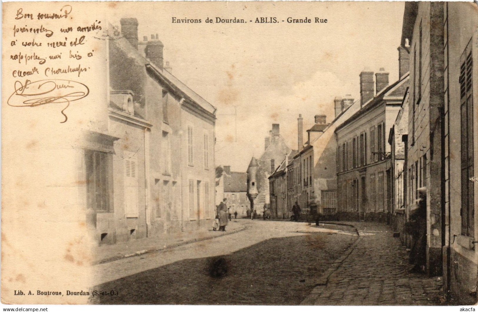 CPA Ablis Grande Rue FRANCE (1372287)