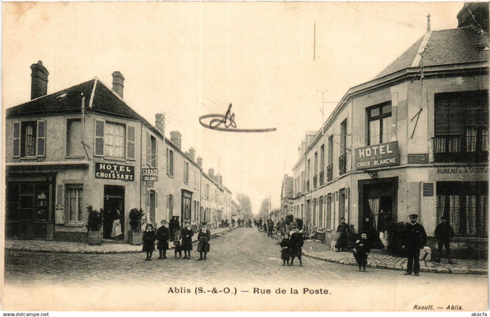 CPA ABLIS - Rue de la Poste (385089)