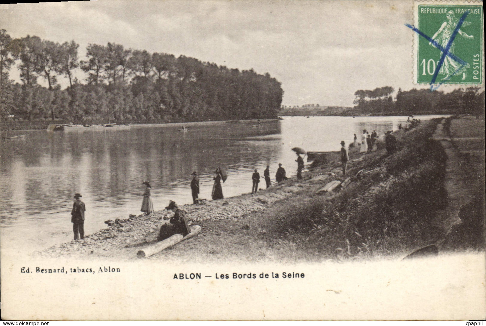 CPA Ablon Les Bords de la Seine