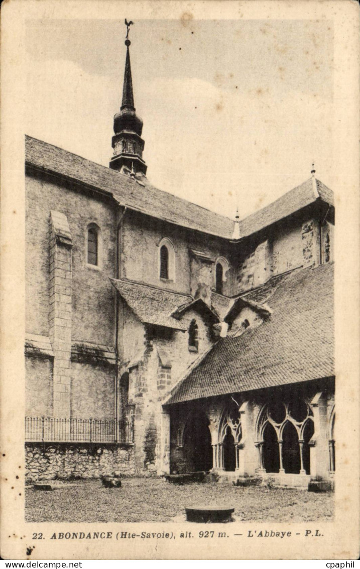 CPA Abondance L'abbaye