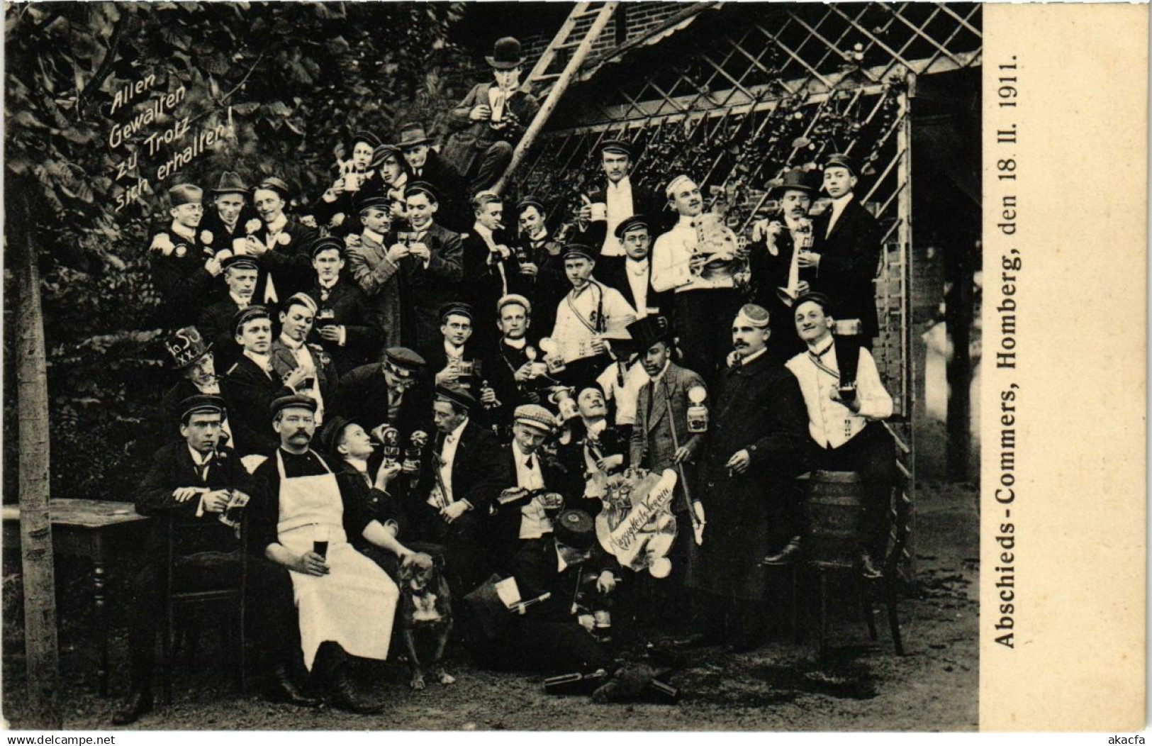 CPA Abschieds-Kommers Homberg GERMANY (1018150)