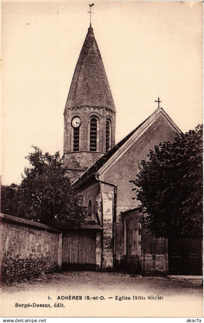 CPA ACHERES - Église (352676)