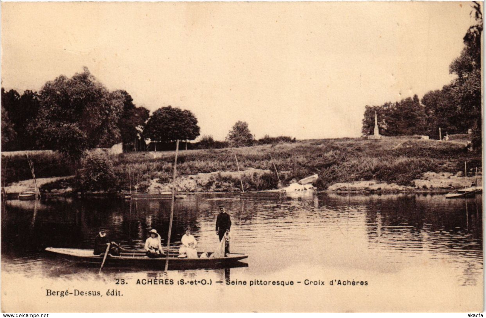 CPA ACHERES - SEINE Pitt. - Croix d'Acheres (246905)