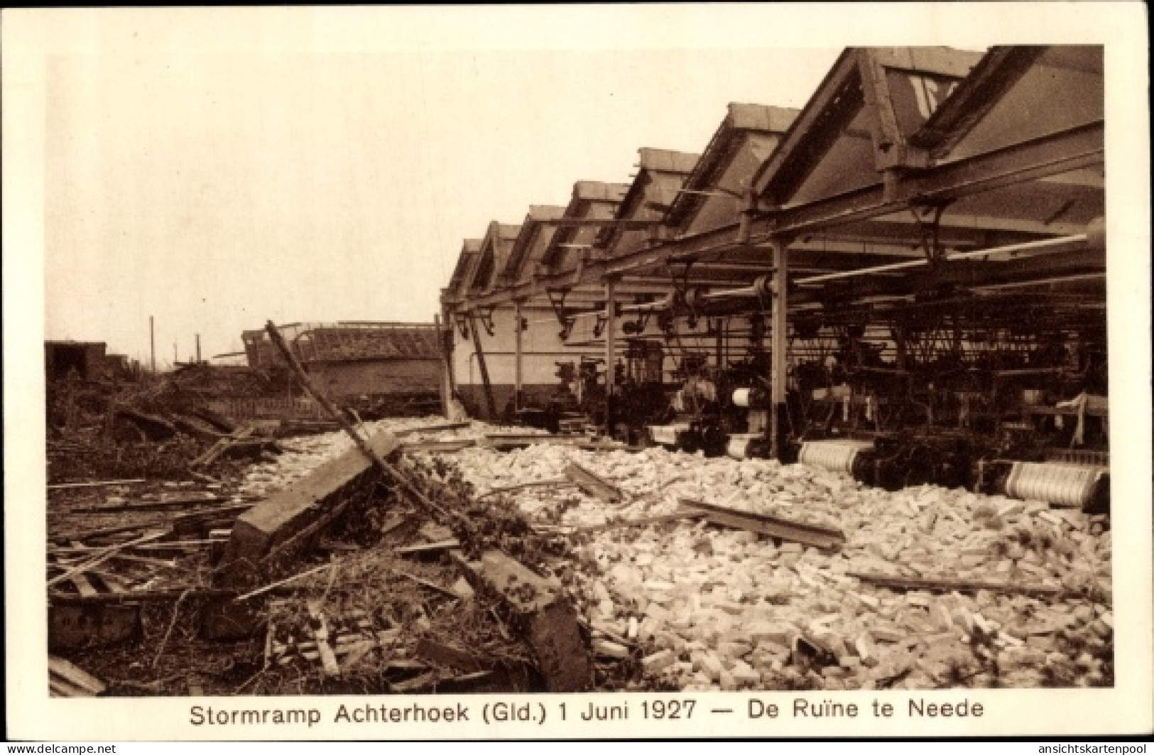 CPA Achterhoek Gelderland, Stormramp 1927, de Ruine te Neede