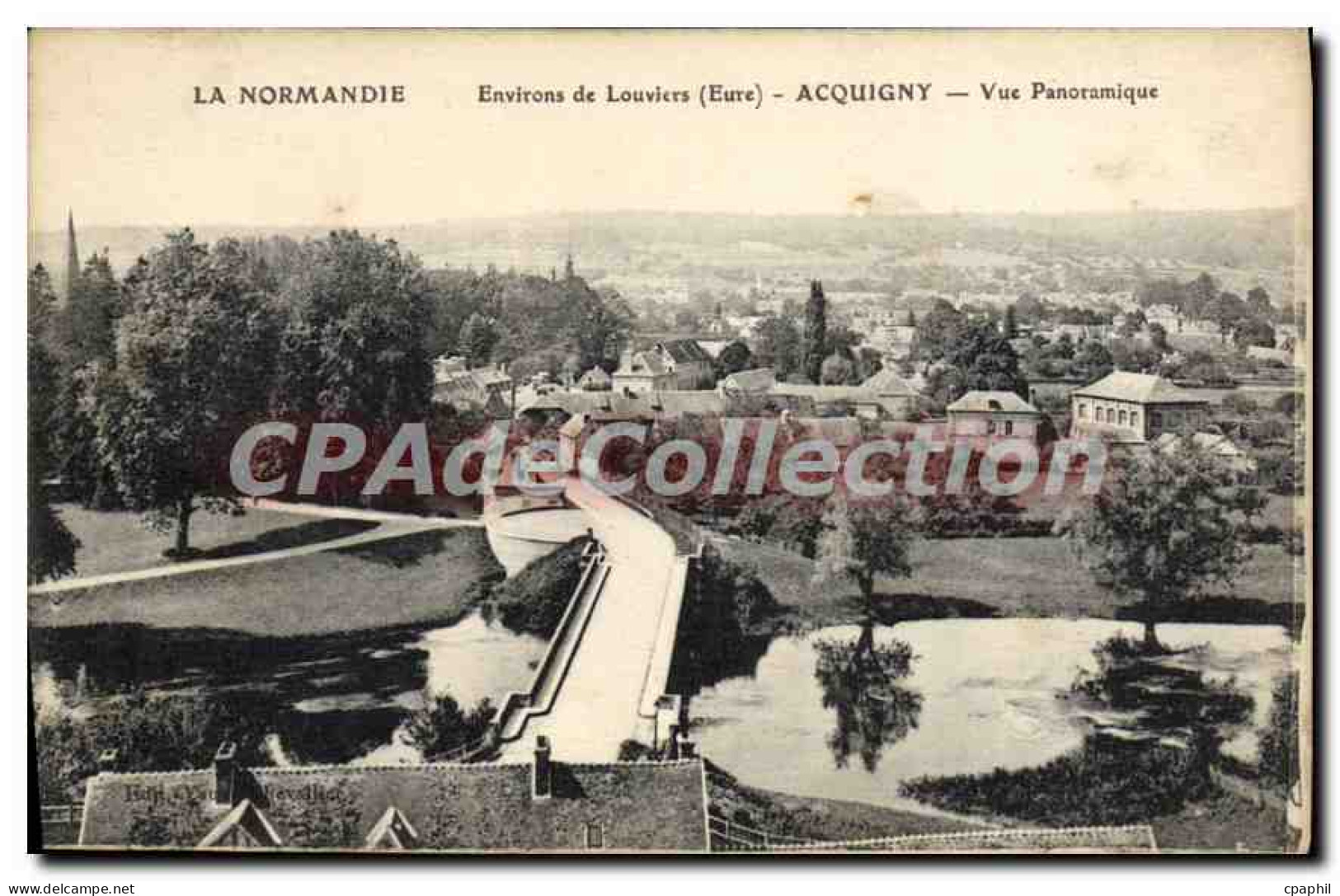 CPA Acquigny Vue Panoramique Louviers
