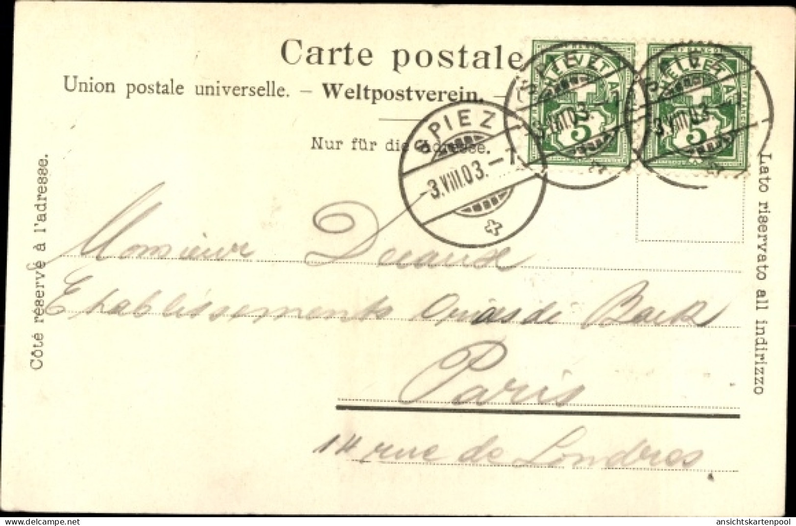 CPA Aeschi bei Spiez Kanton Bern, Niesen