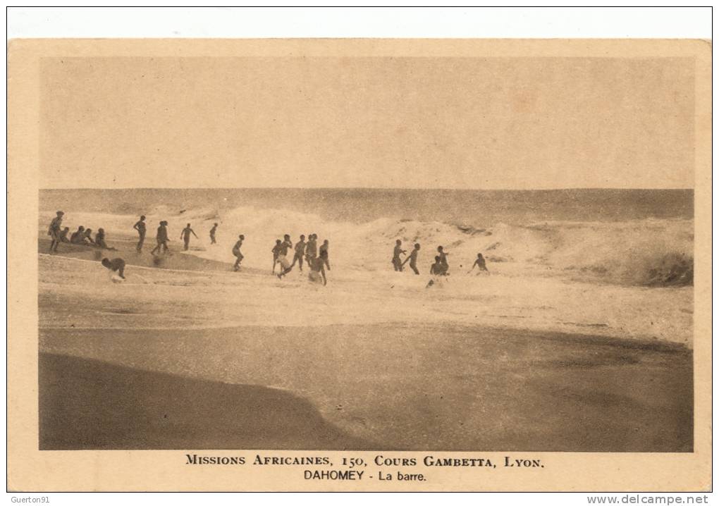 ( CPA AFRIQUE )  DAHOMEY  /  La Barre  -