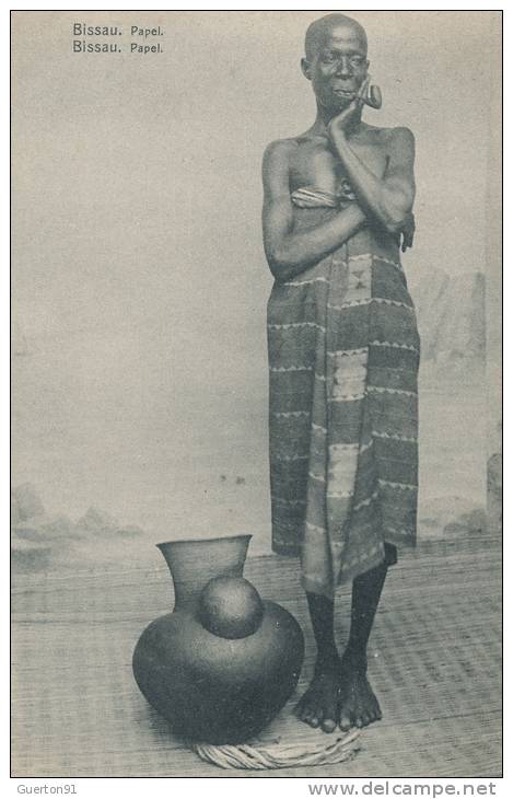 ( CPA AFRIQUE )  GUINEE PORTUGAISE  /  Papei  -