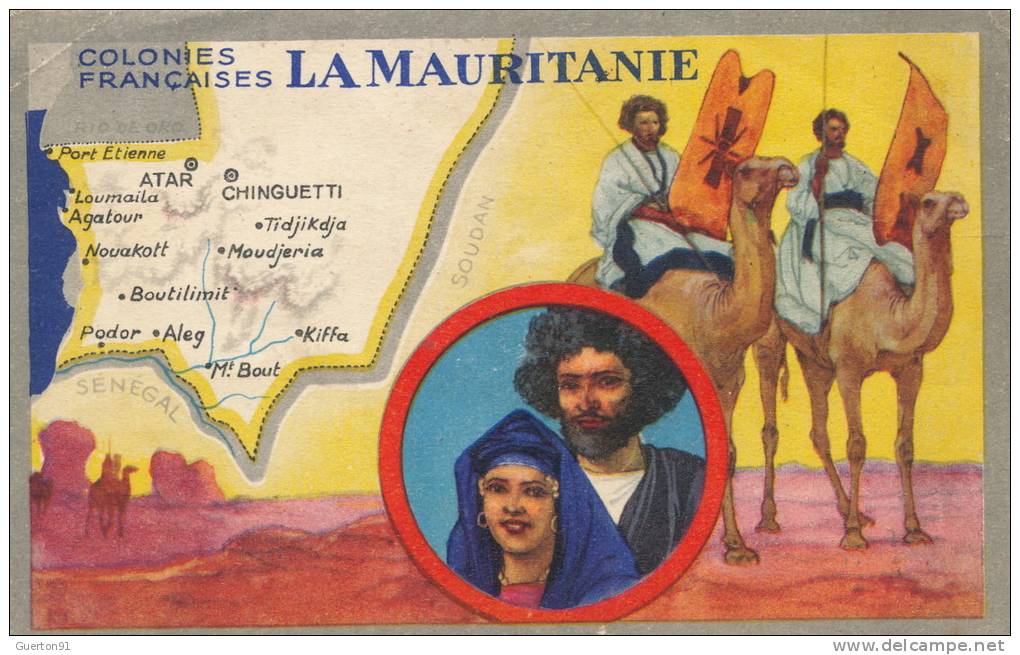 ( CPA AFRIQUE )  LA MAURITANIE  /  Colonie Françaises  -
