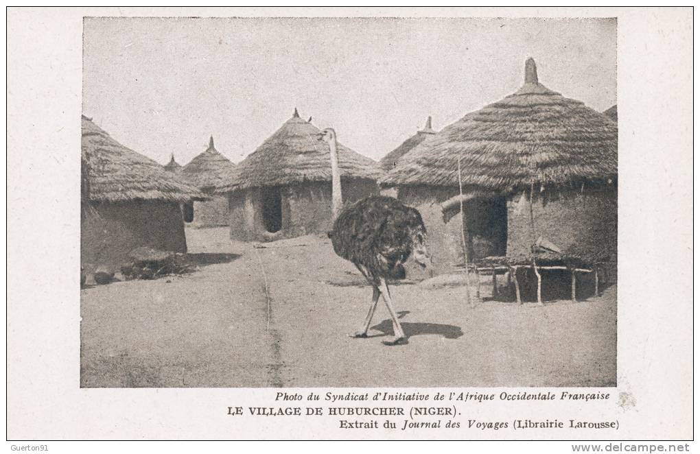 ( CPA AFRIQUE )  NIGER  /  Le Village de Huburcher  -