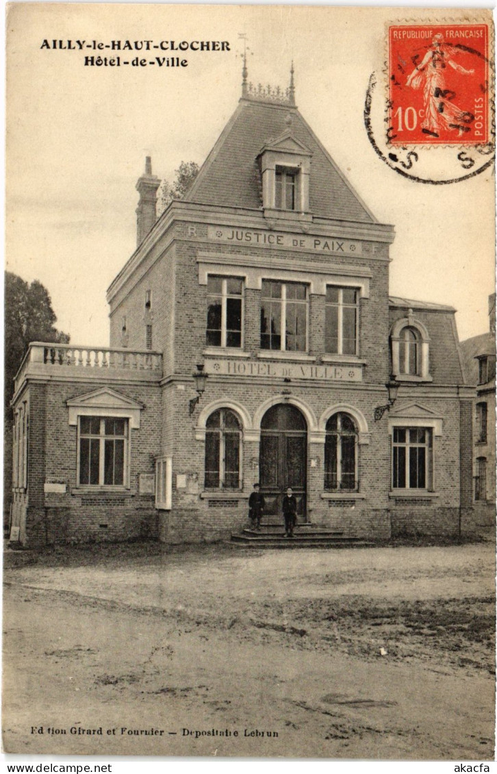 CPA Ailly Haut Clocher Hotel de Ville (1497637)