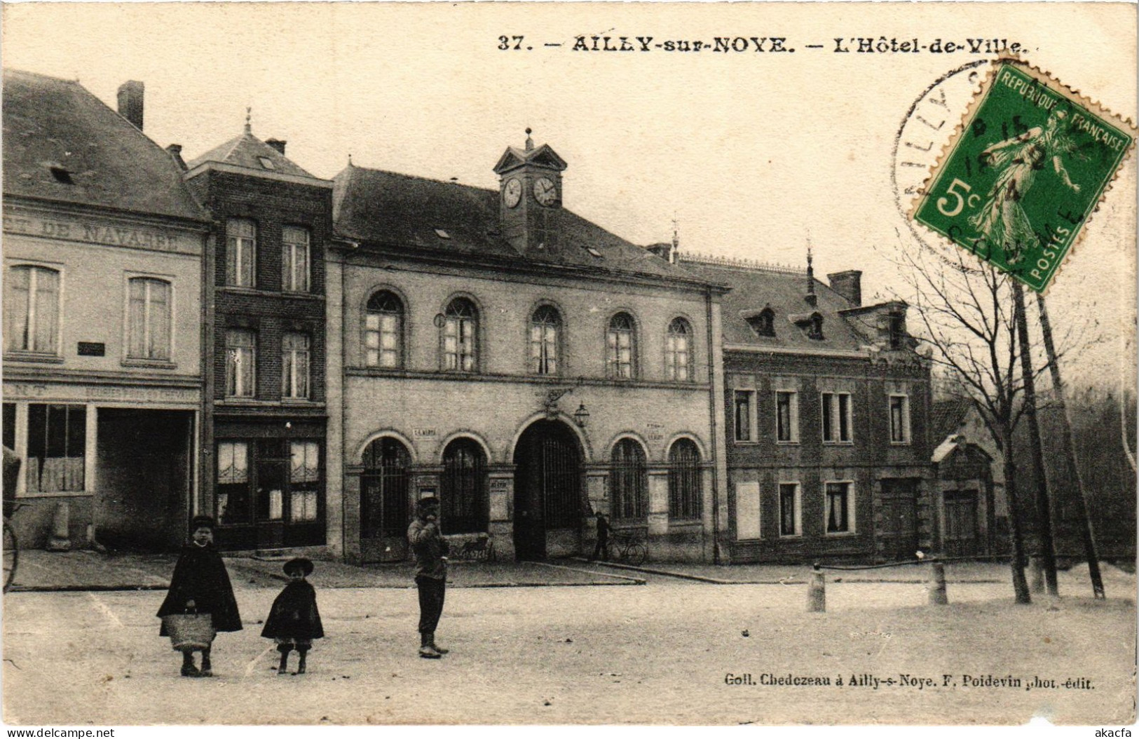 CPA Ailly sur Noye Hotel de Ville (1497476)
