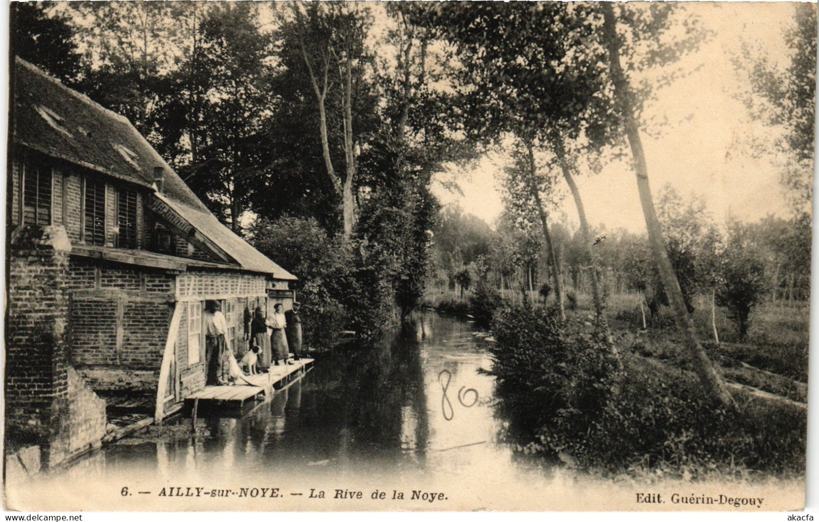CPA Ailly sur Noye Rive de la Noye (1502858)