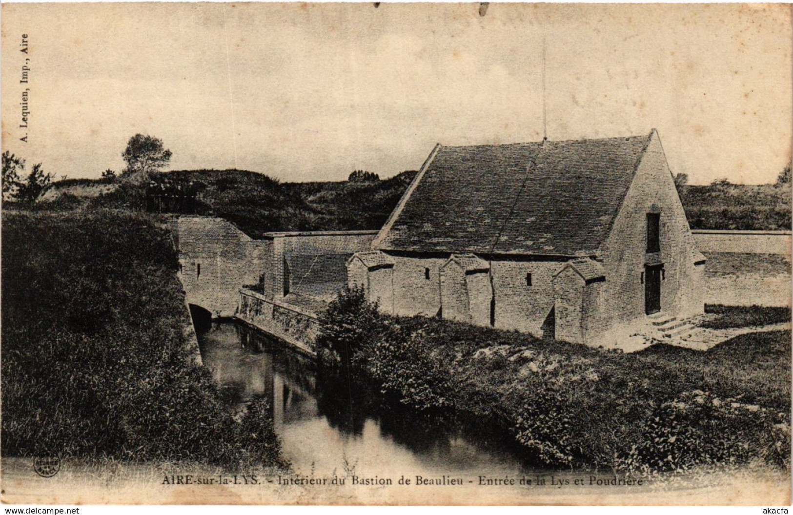 CPA AIRE-sur-la-LYS Entrée de la Lys et Poudriere (414366)