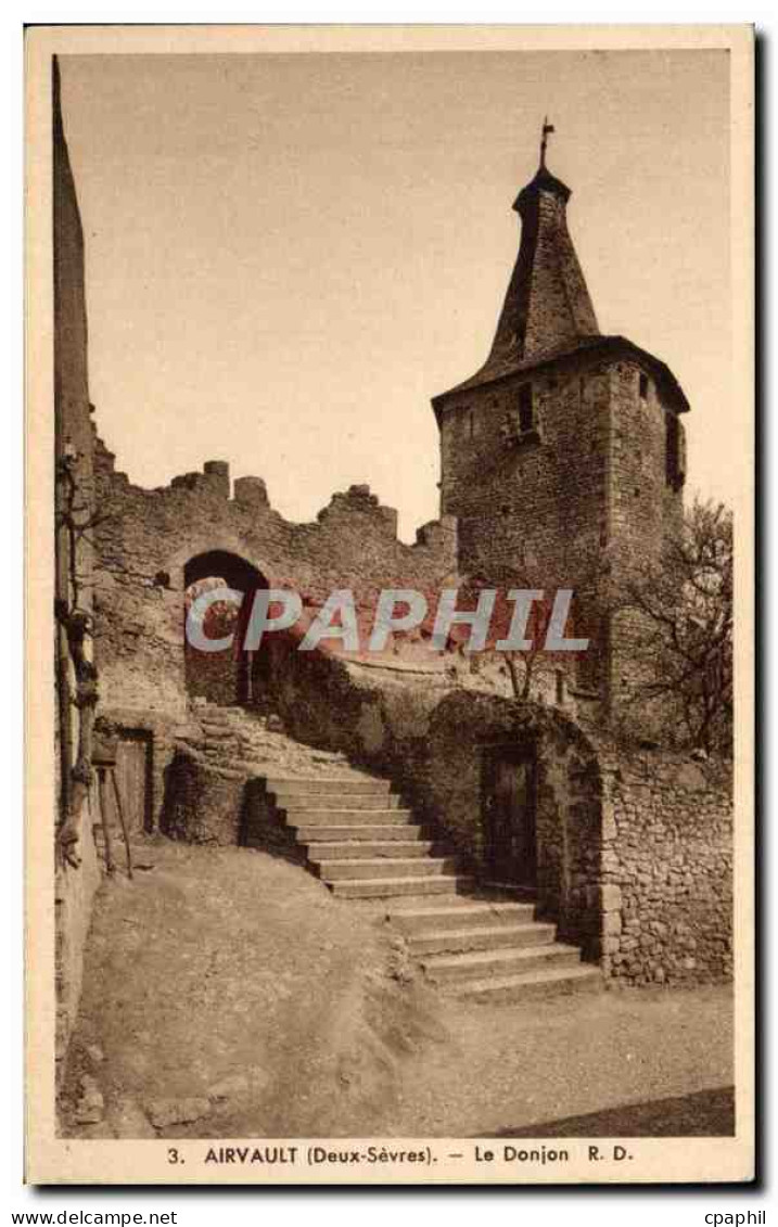 CPA Airvault Le donjon