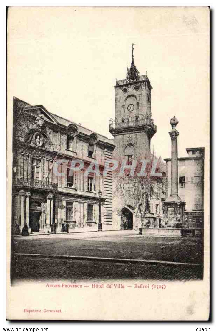 CPA Aix en Provence Hotel de ville Beffroi (1505)