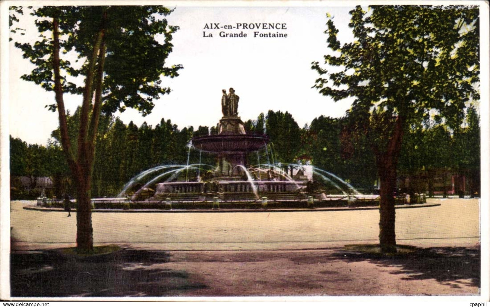 CPA Aix en Provence La grande fontaine