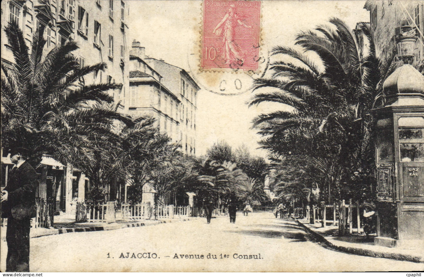 CPA Ajaccio Avenue Du Consul
