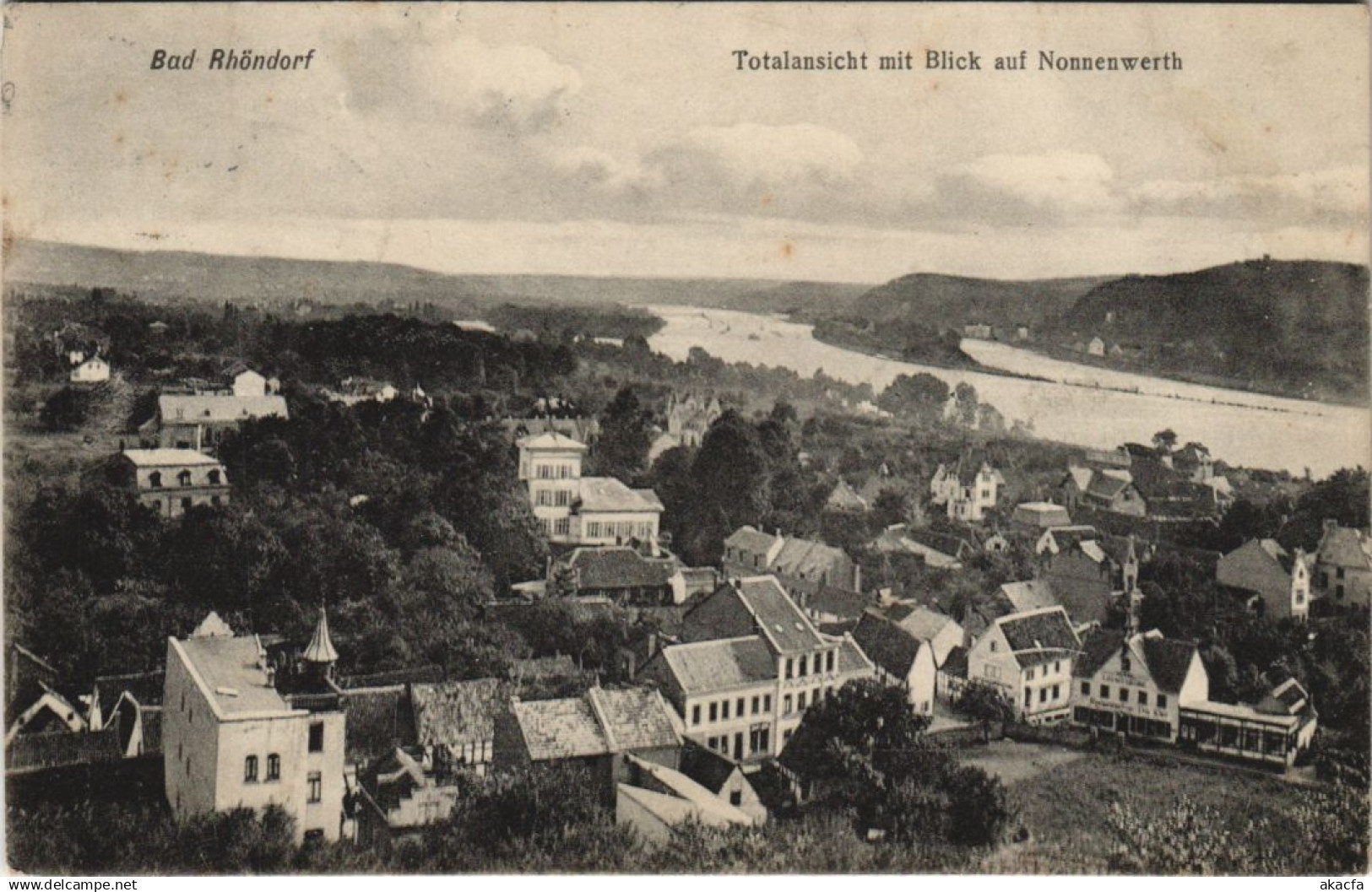 CPA AK BAD RHONDORF Totalansicht mit nonnewerth GERMANY (294984)