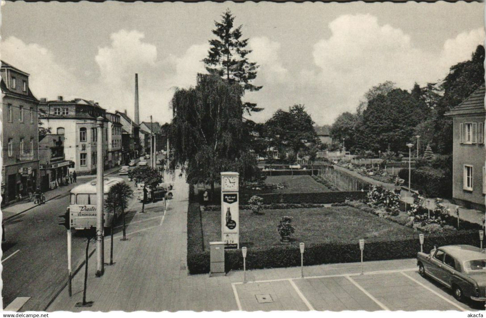 CPA AK Bendorf - Hauptstrasse mit Stadtpark GERMANY (1069142)