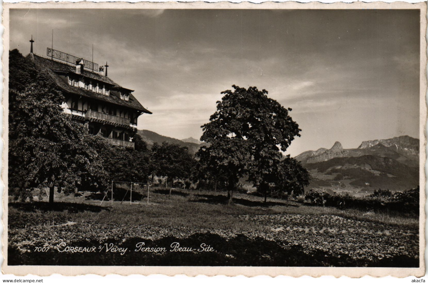 CPA AK CORSEAUX VEVEY TENSION BEAU-SITE SWITZERLAND (1510080)