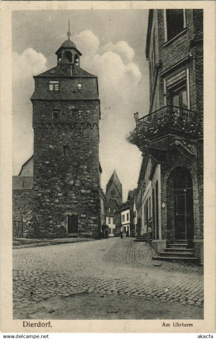 CPA AK Dierdorf - Am Uhrturm GERMANY (1069117)