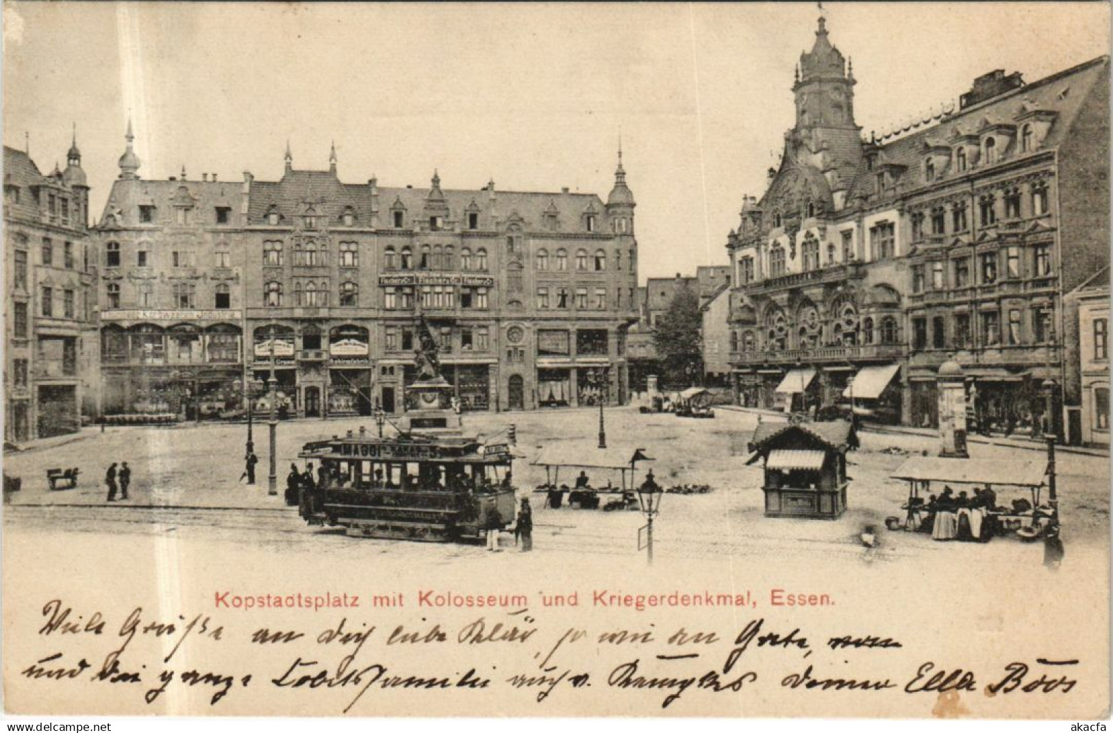 CPA AK Essen Kopstadtplatz m. Kolosseum GERMANY (1150763)