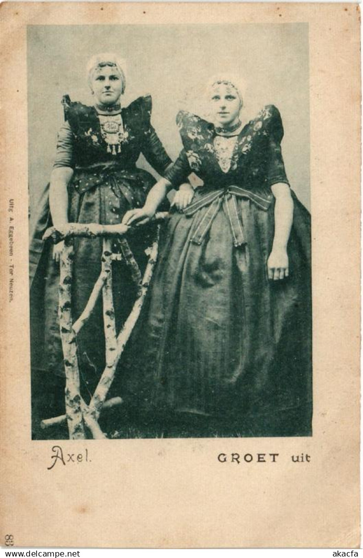 CPA AK Groet uit AXEL NETHERLANDS (604508)