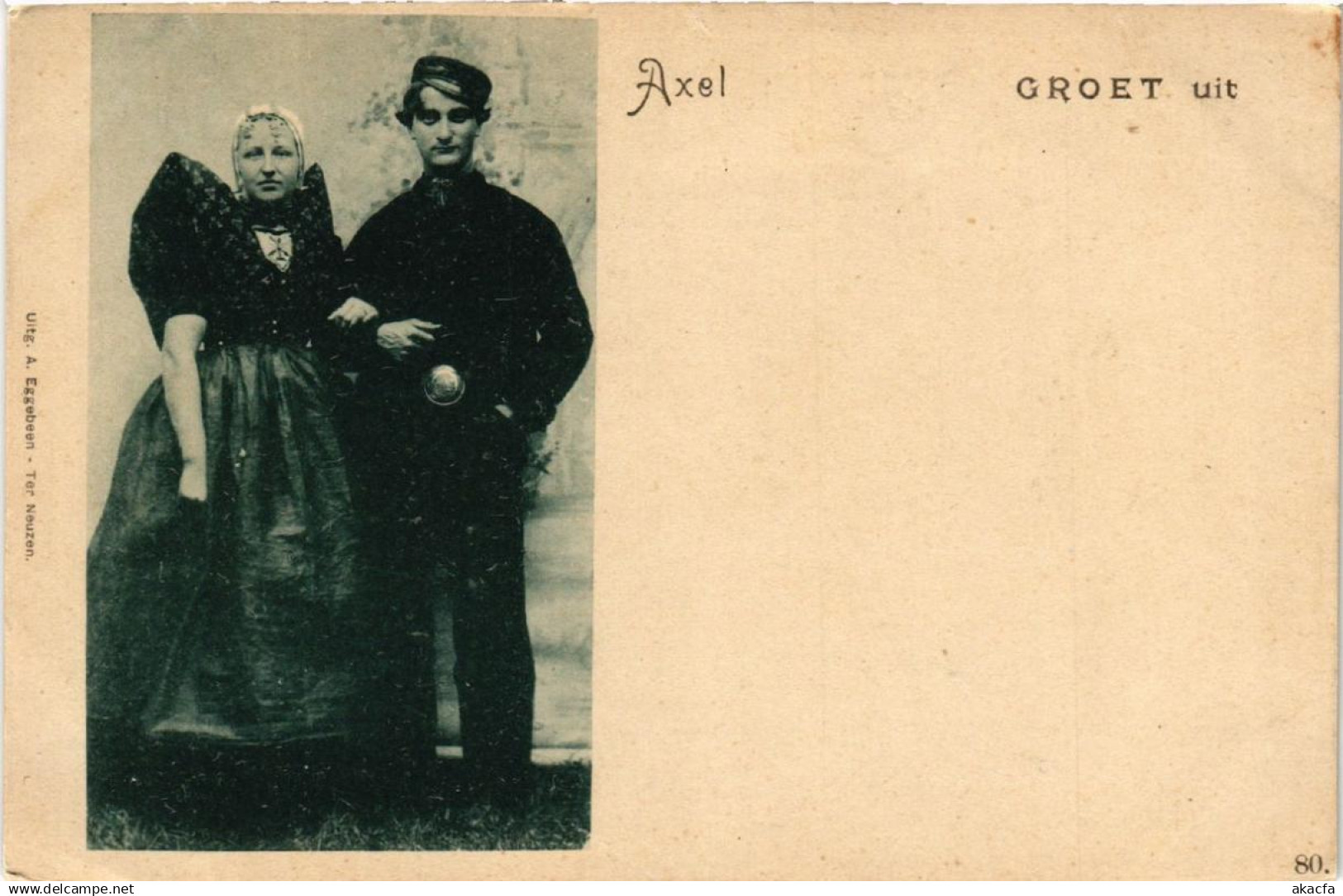 CPA AK Groet uit AXEL NETHERLANDS (604512)