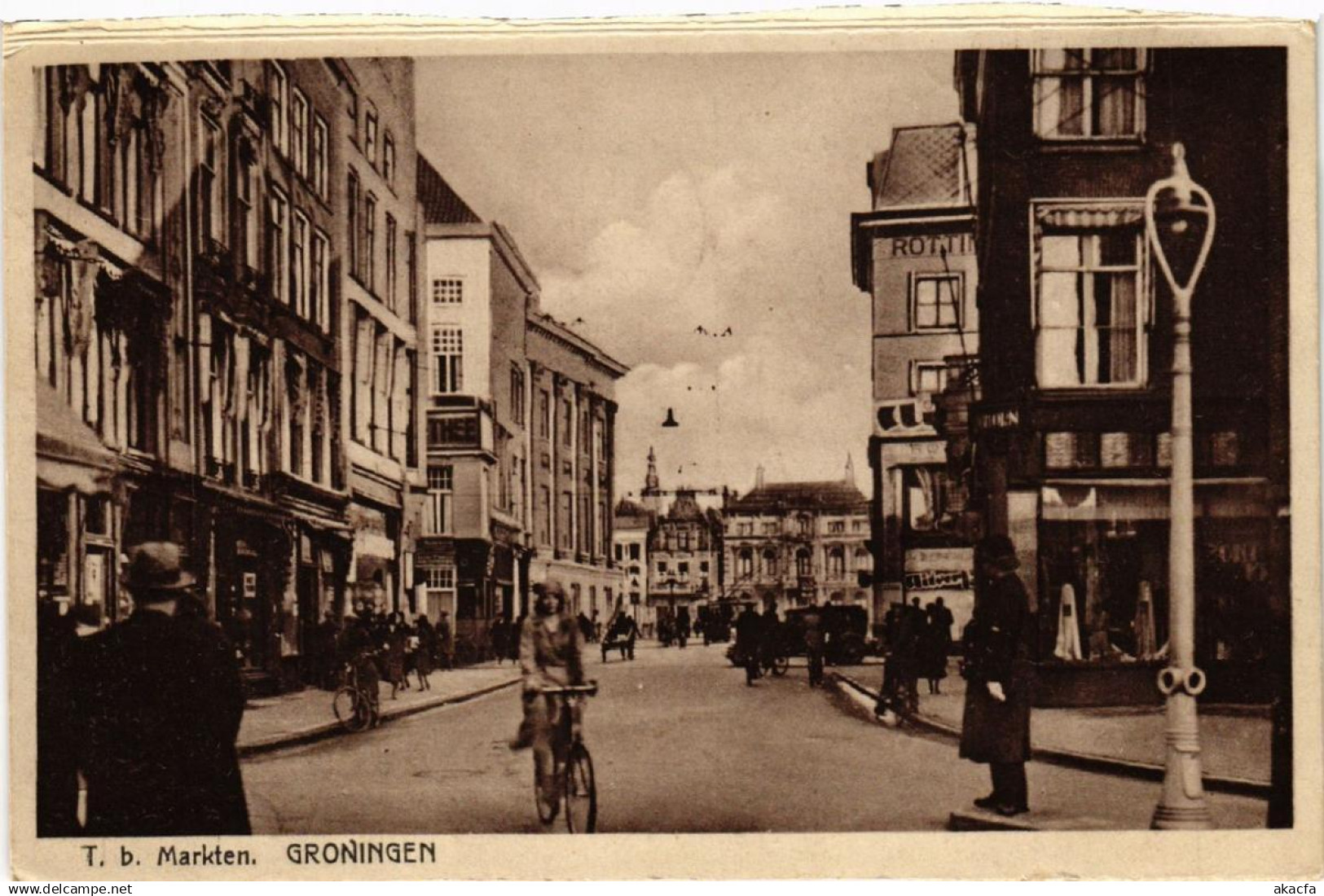 CPA AK GRONINGEN T.b. Markten NETHERLANDS (604258)