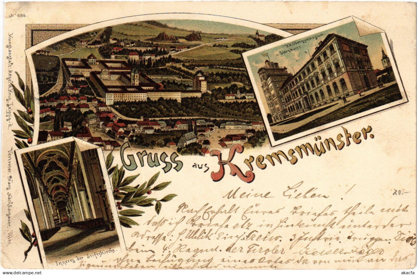 CPA AK Gruss aus Kremsmunster Vorlaufer AUSTRIA OSTERREICH (1274698)