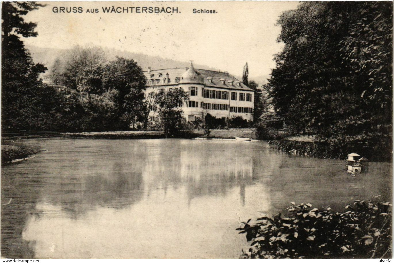 CPA AK Gruss aus WACHTERSBACH Schloss GERMANY (865467)