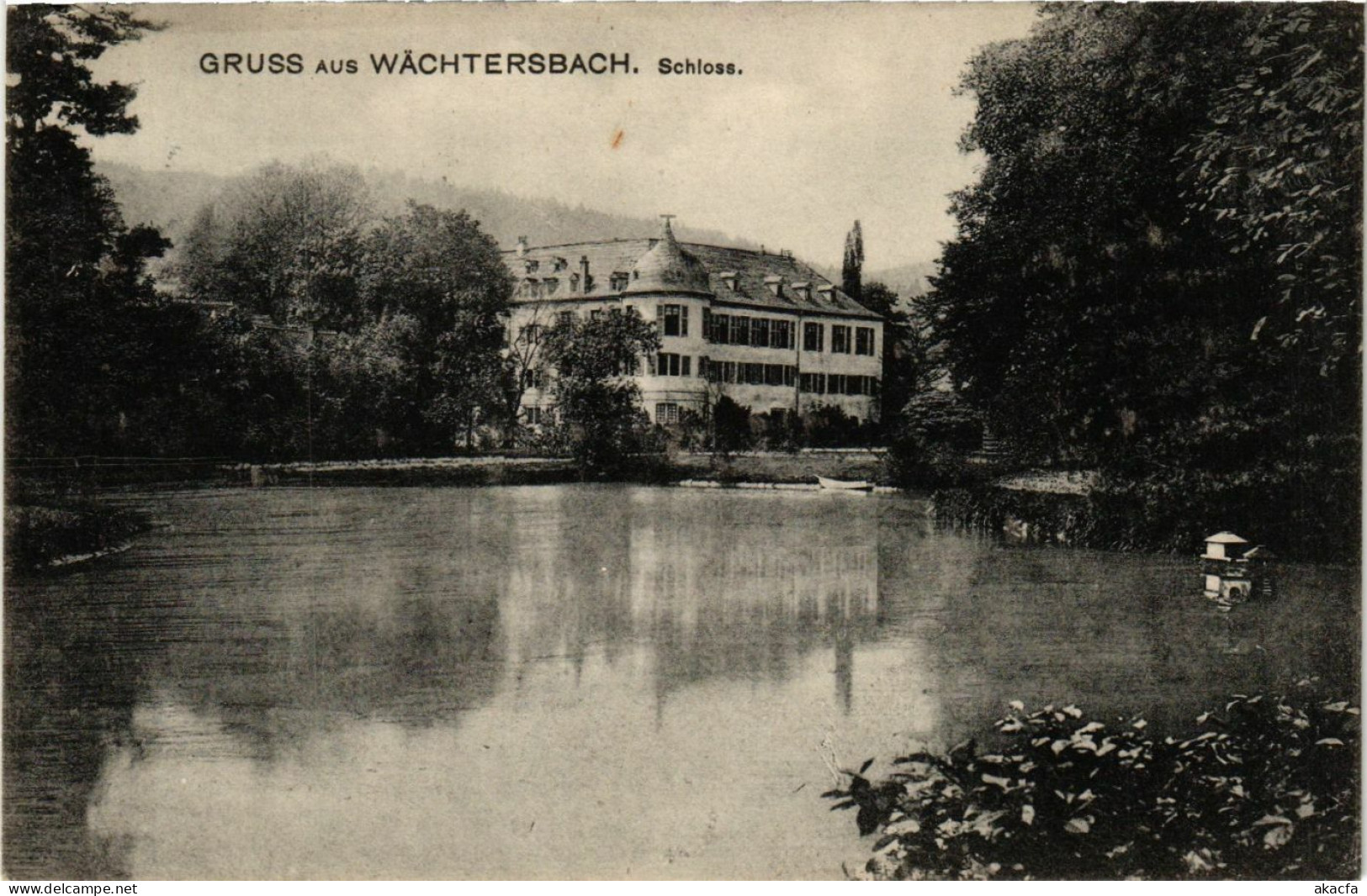 CPA AK Gruss aus WACHTERSBACH Schloss GERMANY (865469)
