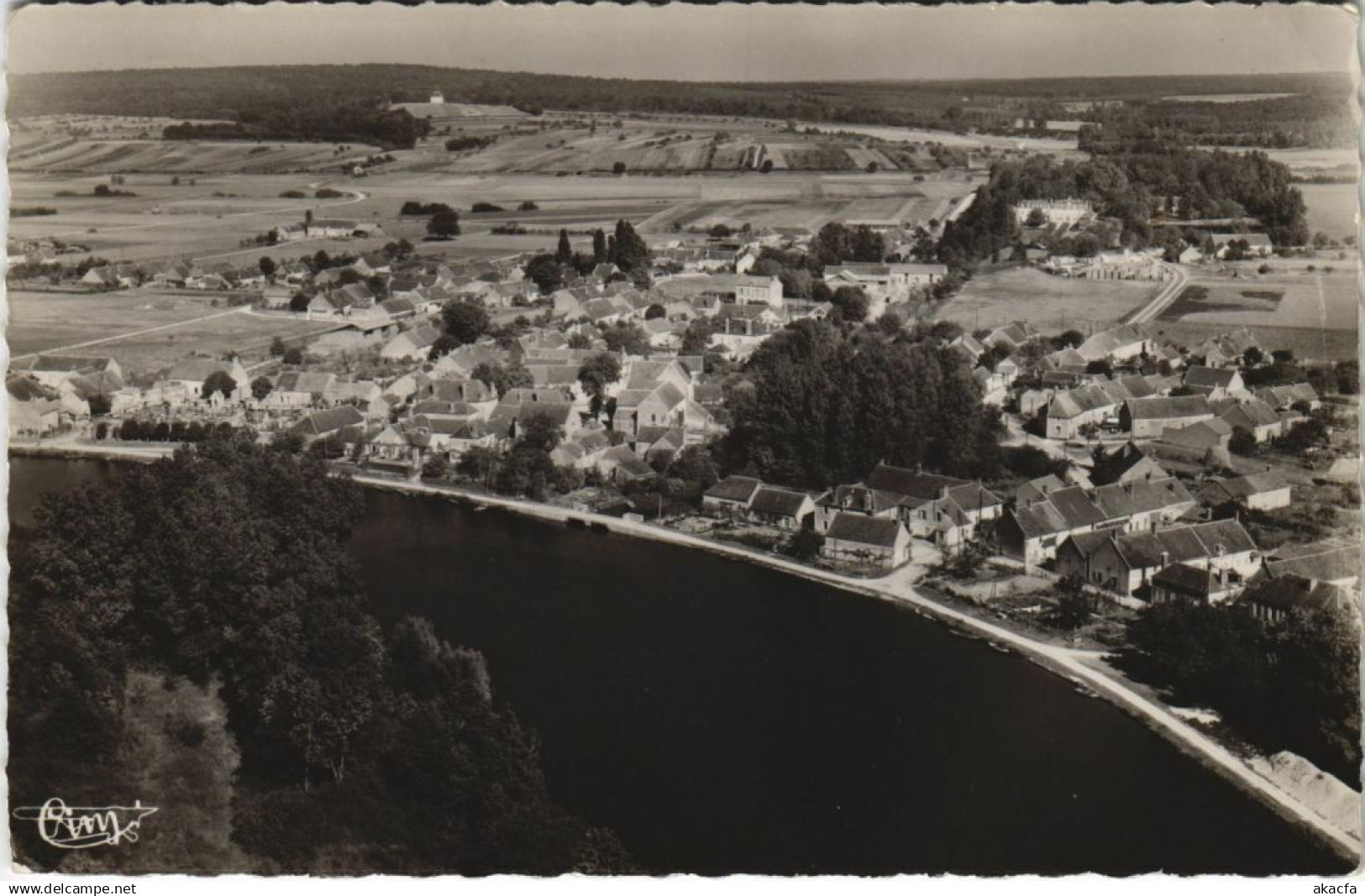 CPA AK Gurgy Vue aerienne FRANCE (1176862)